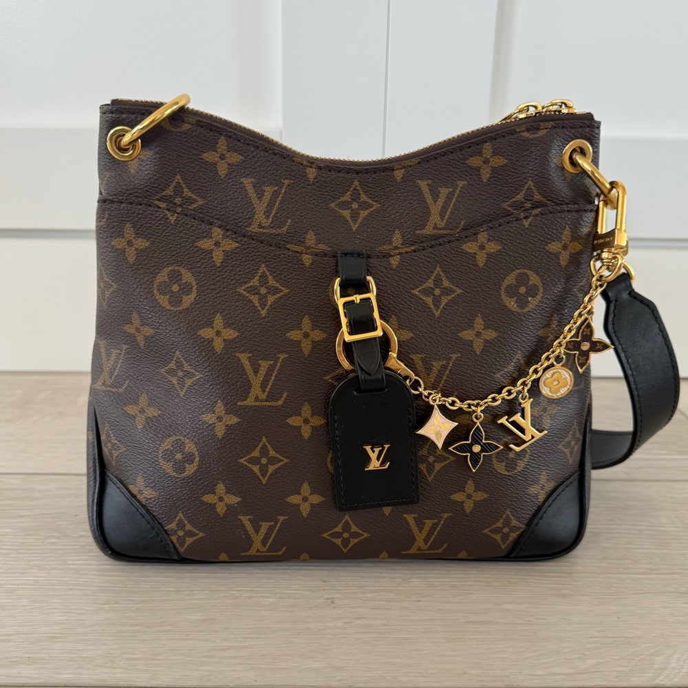 LOUIS VUITTON Monogram Odeon PM in Black